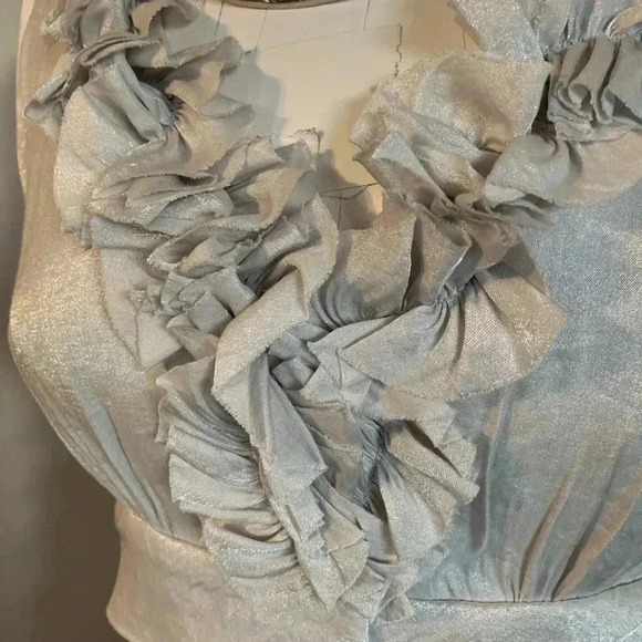 London Times Iridescent Shutter Pleat Dress - Picture 6 of 6